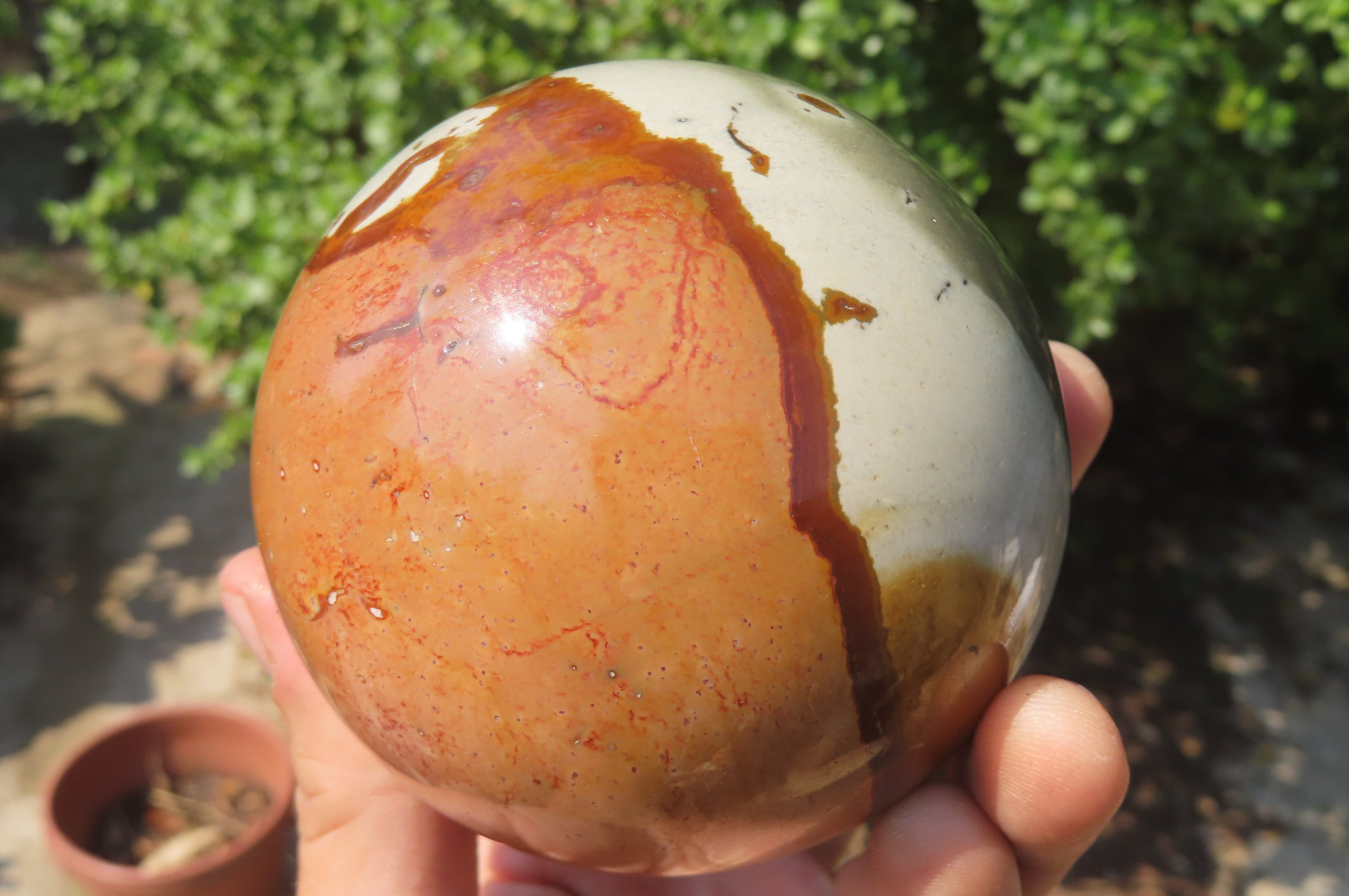 Polished Polychrome Jasper Spheres x 2 From Mahajanga, Madagascar - Toprock Gemstones and Minerals 