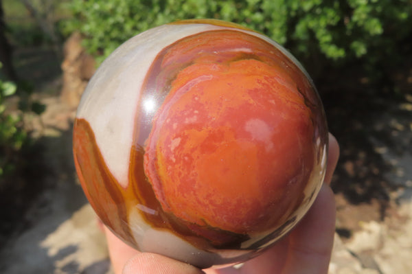 Polished Polychrome Jasper Spheres x 2 From Mahajanga, Madagascar - Toprock Gemstones and Minerals 