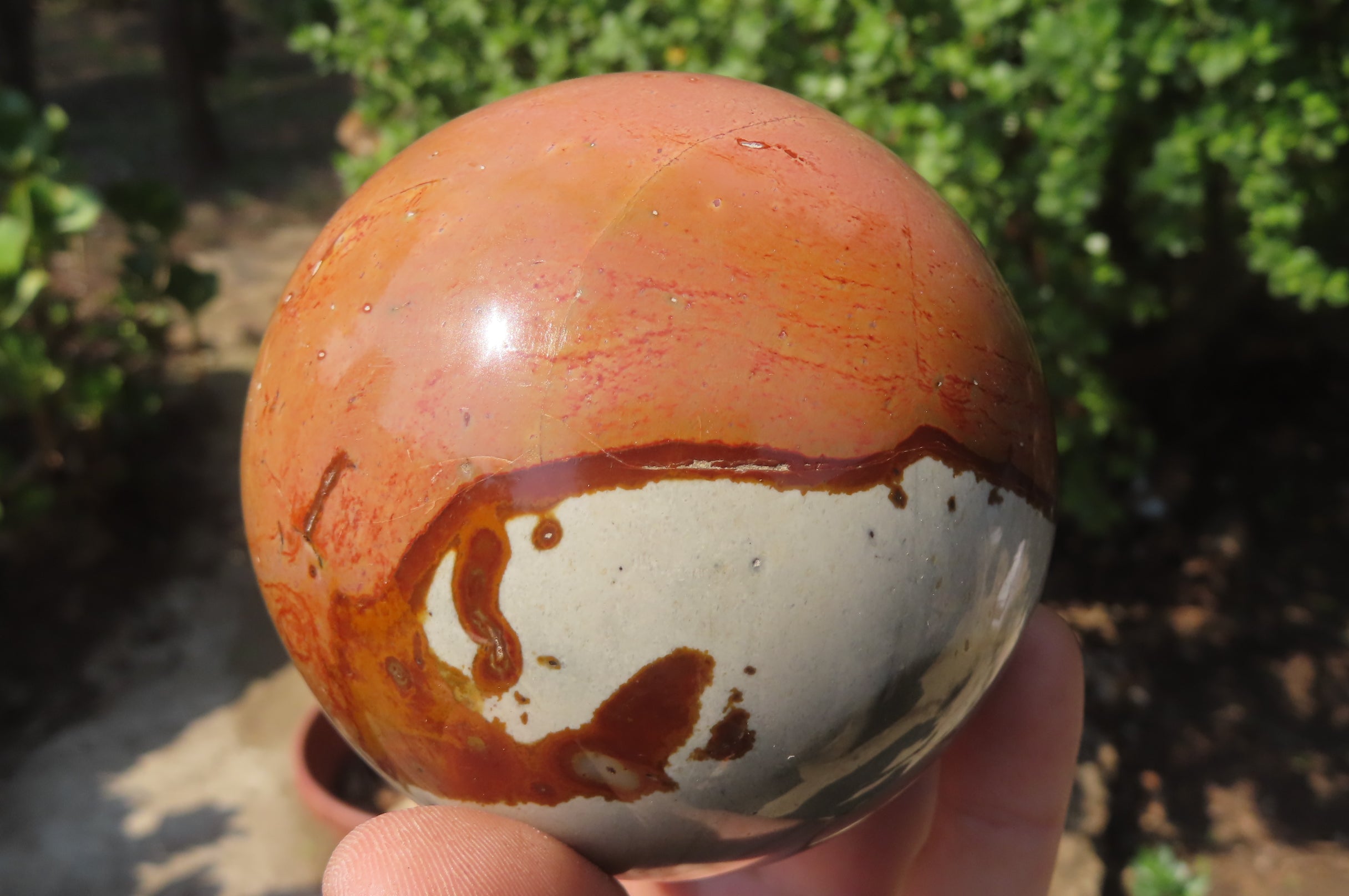 Polished Polychrome Jasper Spheres x 2 From Mahajanga, Madagascar - Toprock Gemstones and Minerals 