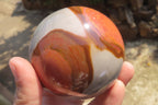 Polished Polychrome Jasper Spheres x 2 From Mahajanga, Madagascar - Toprock Gemstones and Minerals 