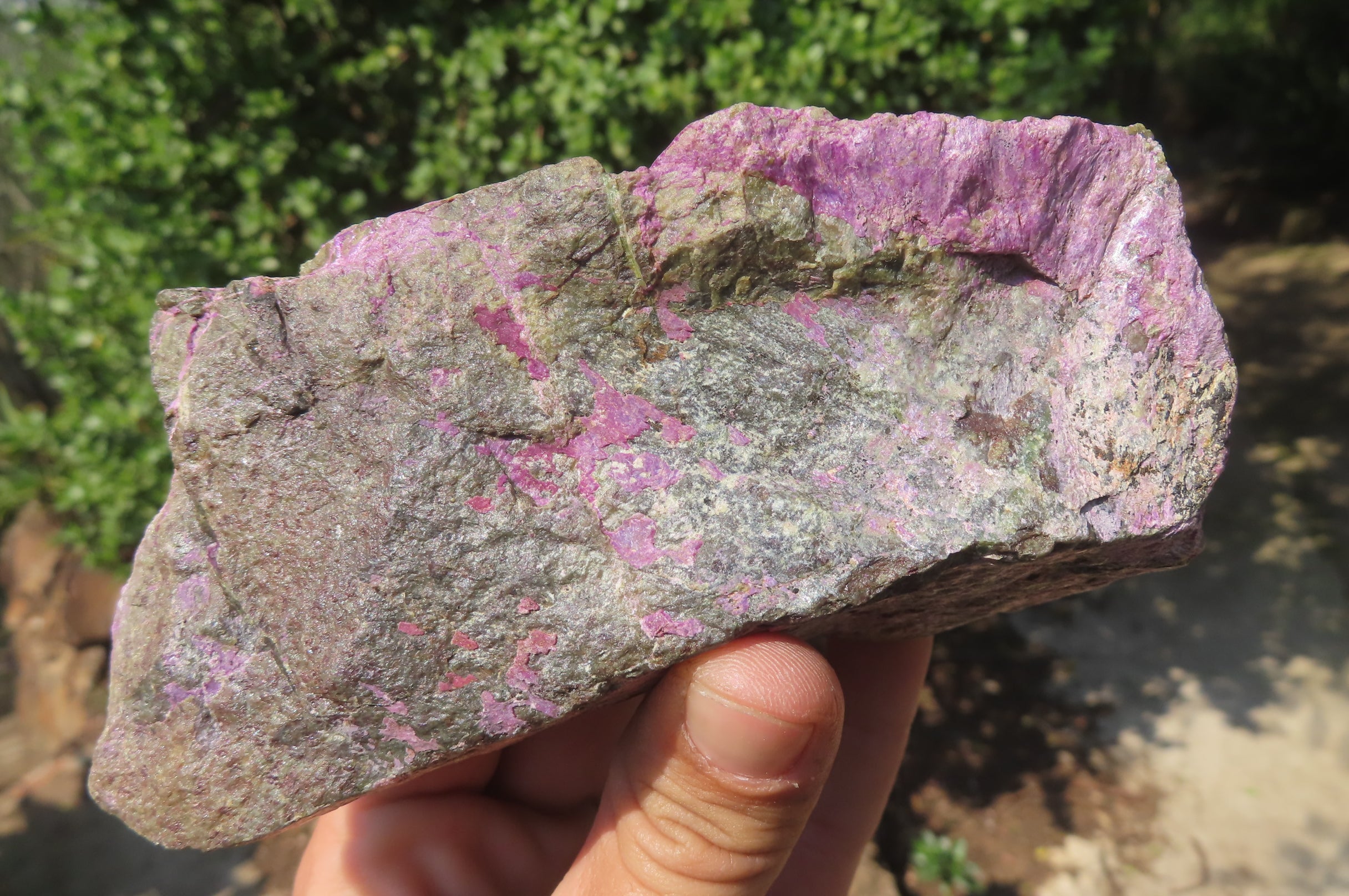 Natural Stichtite Cobbed Specimens x 2 From Barberton, South Africa - Toprock Gemstones and Minerals 