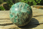 Polished Rare Emerald Mica In Matrix Spheres x 2 From Mutoko, Zimbabwe - Toprock Gemstones and Minerals 