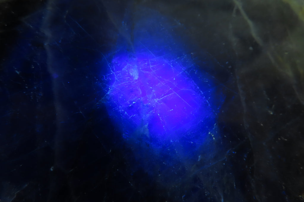 Polished Watermelon Fluorite Slice x 1 From Uis, Namibia - Toprock Gemstones and Minerals 