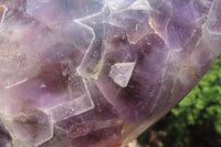 Polished Chevron Amethyst Standing Free Form x 1 from Madagascar - Toprock Gemstones and Minerals 