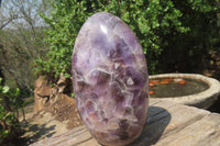 Polished Chevron Amethyst Standing Free Form x 1 from Madagascar - Toprock Gemstones and Minerals 