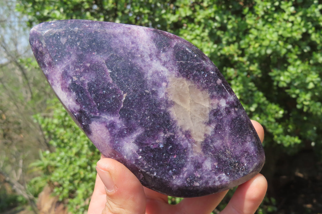 Polished Lepidolite Free Forms x 3 From Zimbabwe - Toprock Gemstones and Minerals 