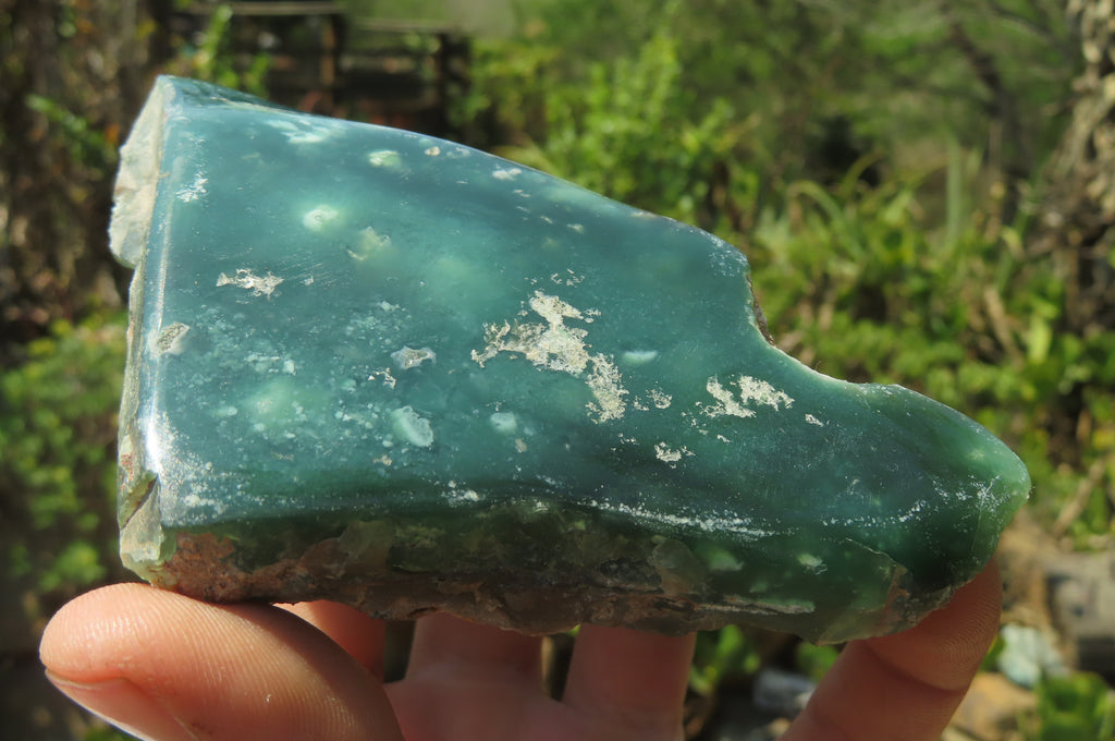Polished On One Side Emerald Mtorolite x 5 From Mutorashanga, Zimbabwe - Toprock Gemstones and Minerals 