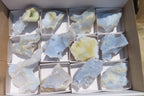 Natural Etched Blue Chalcedony Specimens x 12 From Nsanje, Malawi - Toprock Gemstones and Minerals 