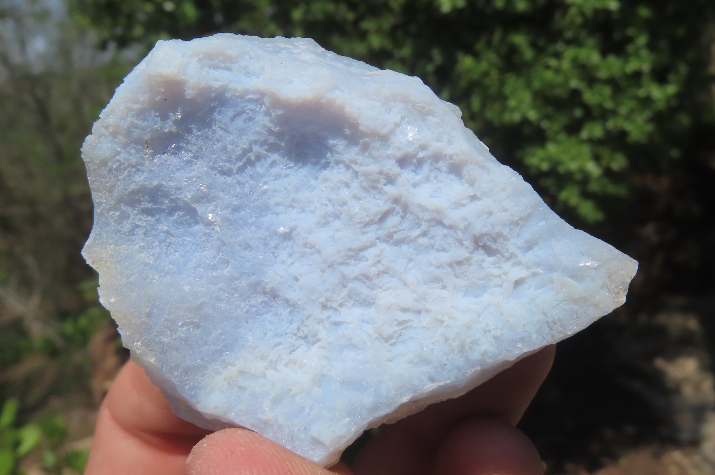 Natural Etched Blue Chalcedony Specimens x 12 From Nsanje, Malawi - Toprock Gemstones and Minerals 