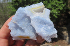Natural Etched Blue Chalcedony Specimens x 12 From Nsanje, Malawi - Toprock Gemstones and Minerals 