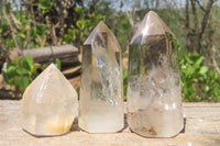 Polished Mixed Quartz Crystals x 12 From Madagascar - Toprock Gemstones and Minerals 