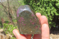 Polished Ruby Corundum In Chrome Verdite Free Forms x 4 From Zimbabwe - Toprock Gemstones and Minerals 