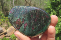 Polished Ruby Corundum In Chrome Verdite Free Forms x 4 From Zimbabwe - Toprock Gemstones and Minerals 