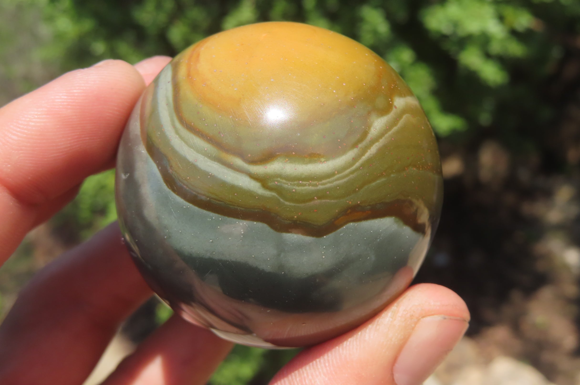 Polished Polychrome Jasper Spheres x 6 From Madagascar - Toprock Gemstones and Minerals 
