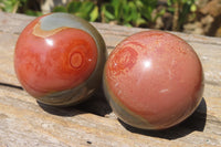 Polished Polychrome Jasper Spheres x 6 From Madagascar - Toprock Gemstones and Minerals 