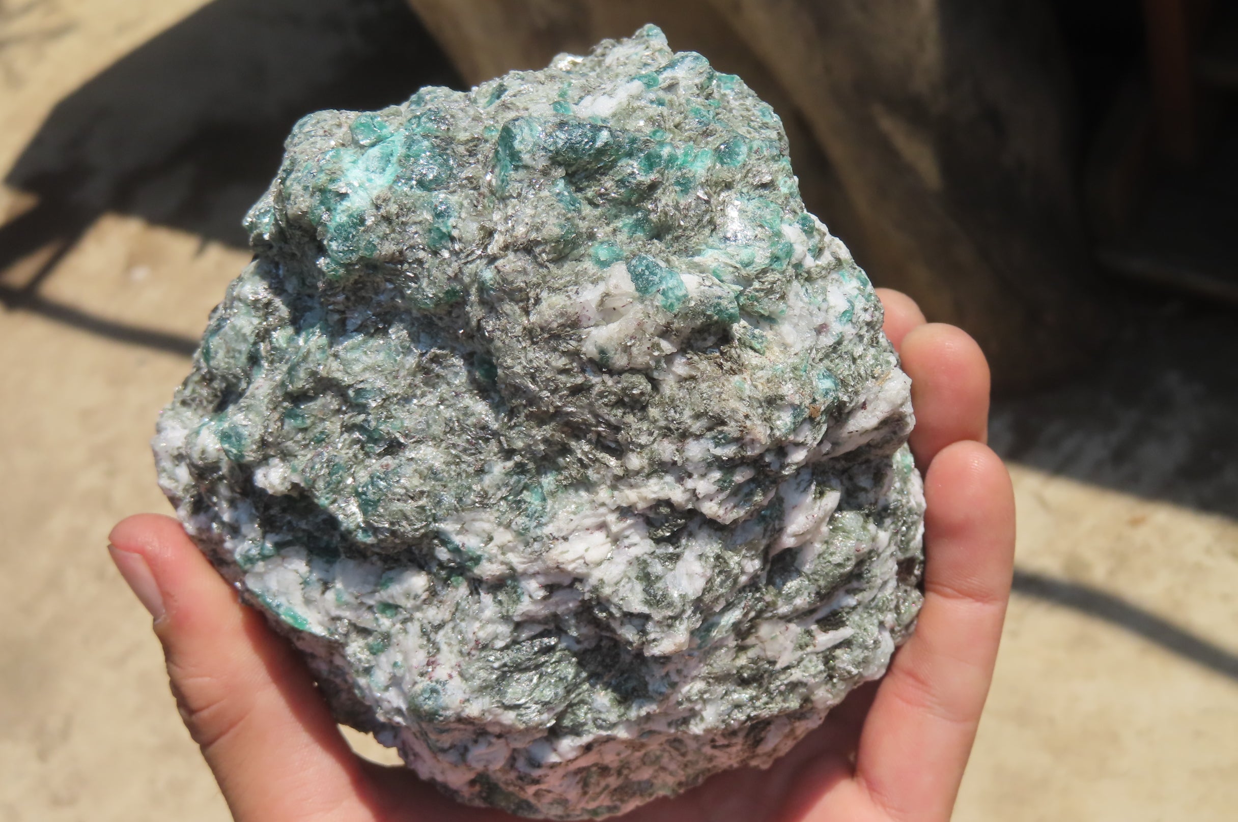 Natural Rare Emerald Mica In Matrix Cobbed Specimens x 2 From Mutoko, Zimbabwe - Toprock Gemstones and Minerals 