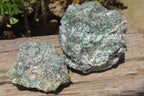 Natural Rare Emerald Mica In Matrix Cobbed Specimens x 2 From Mutoko, Zimbabwe - Toprock Gemstones and Minerals 