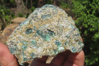 Natural Rare Emerald Mica In Matrix Cobbed Specimens x 2 From Mutoko, Zimbabwe - Toprock Gemstones and Minerals 