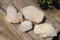 Natural Pineapple Quartz Crystal Specimens x 4 From Antsirabe, Madagascar - Toprock Gemstones and Minerals 