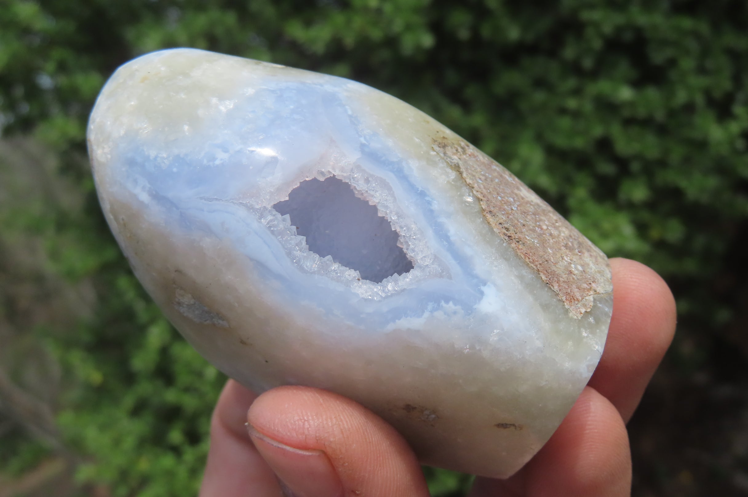 Polished Blue Lace Agate Free Forms x 6 From Malawi - Toprock Gemstones and Minerals 