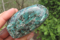 Polished Rare Emerald Mica In Matrix Standing Free Forms x 4 From Mutoko, Zimbabwe - Toprock Gemstones and Minerals 