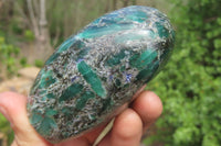 Polished Rare Emerald Mica In Matrix Standing Free Forms x 4 From Mutoko, Zimbabwe - Toprock Gemstones and Minerals 