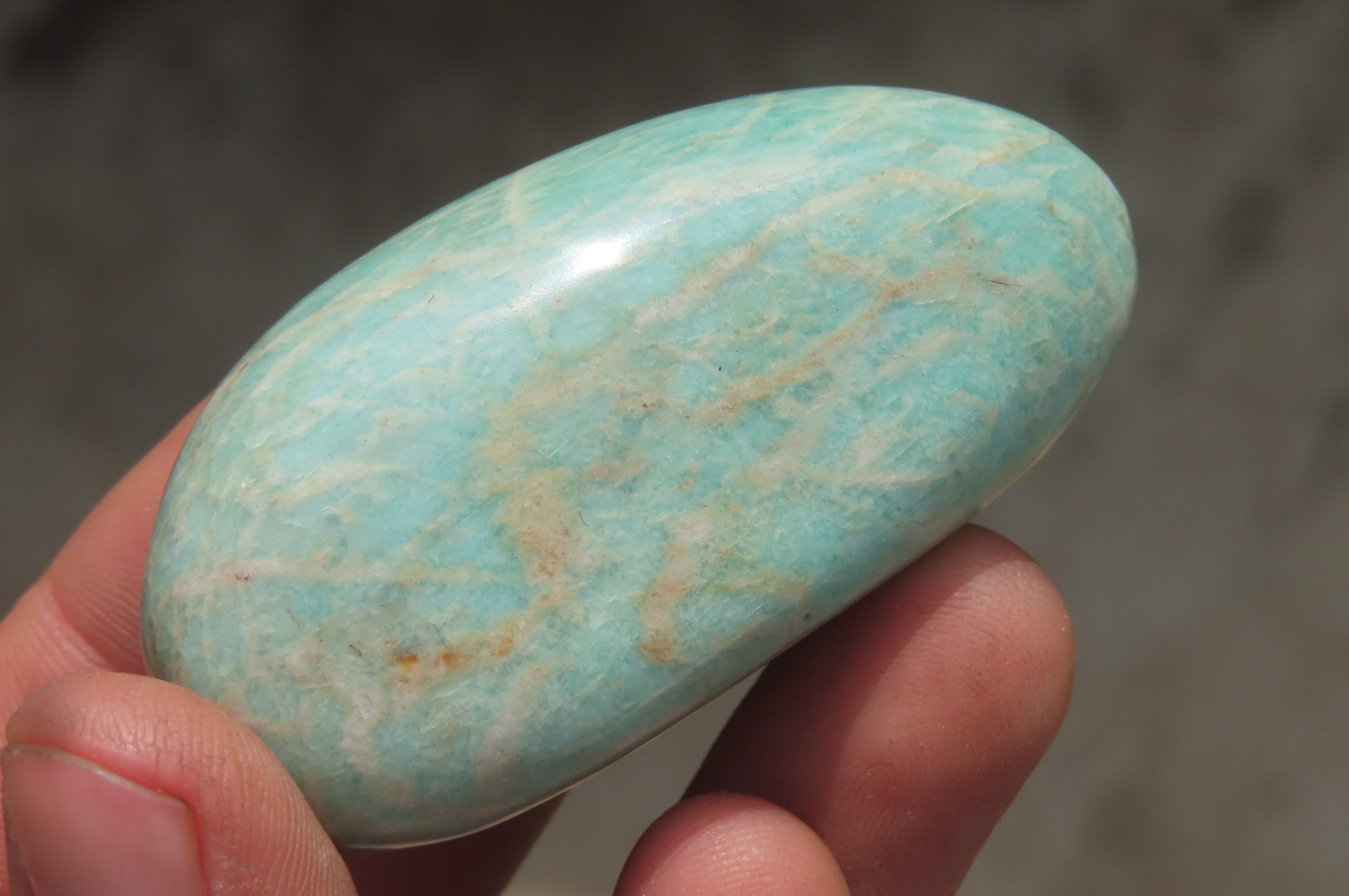 Polished Amazonite Free Forms x 20 From Zimbabwe - Toprock Gemstones and Minerals 