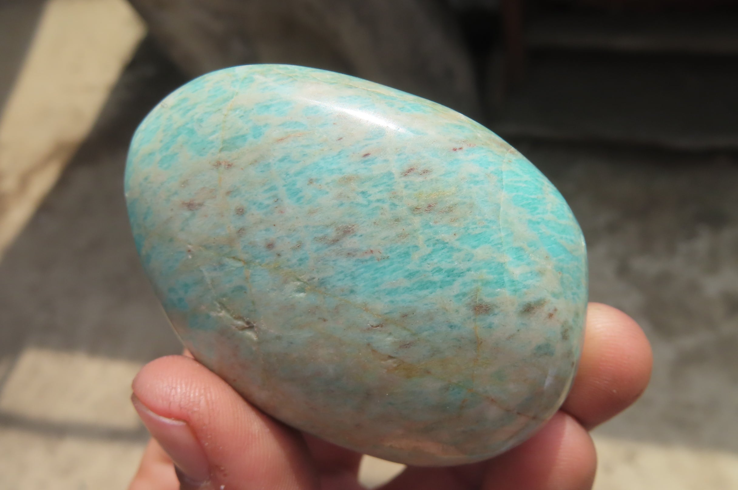 Polished Amazonite Free Forms x 20 From Zimbabwe - Toprock Gemstones and Minerals 