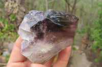 Polished Smokey Window Quartz Crystals x 6 From Madagascar - Toprock Gemstones and Minerals 
