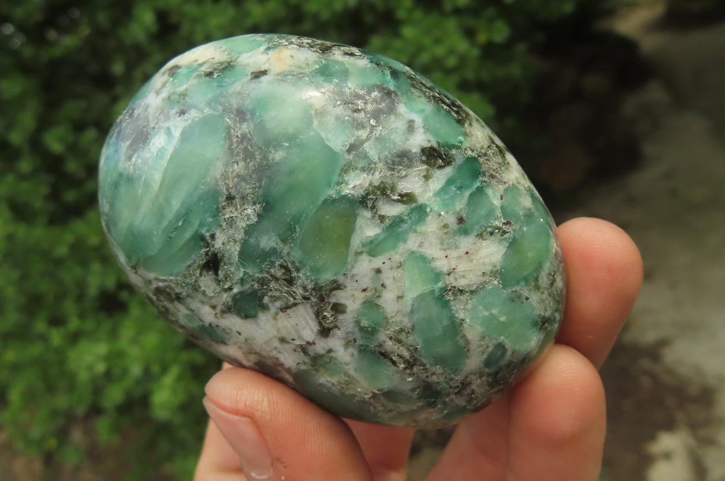 Polished Rare Emerald Mica In Matrix Free Forms x 6 From Mutoko, Zimbabwe - Toprock Gemstones and Minerals 