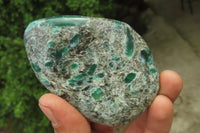 Polished Rare Emerald Mica In Matrix Free Forms x 6 From Mutoko, Zimbabwe - Toprock Gemstones and Minerals 