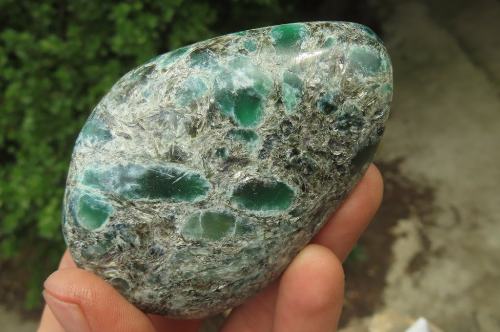 Polished Rare Emerald Mica In Matrix Free Forms x 6 From Mutoko, Zimbabwe - Toprock Gemstones and Minerals 