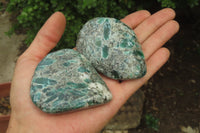 Polished Rare Emerald Mica In Matrix Free Forms x 6 From Mutoko, Zimbabwe - Toprock Gemstones and Minerals 