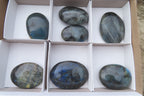 Polished Labradorite Palm Stones x 7 From Tulear, Madagascar - Toprock Gemstones and Minerals 