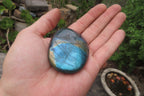 Polished Labradorite Palm Stones x 7 From Tulear, Madagascar - Toprock Gemstones and Minerals 