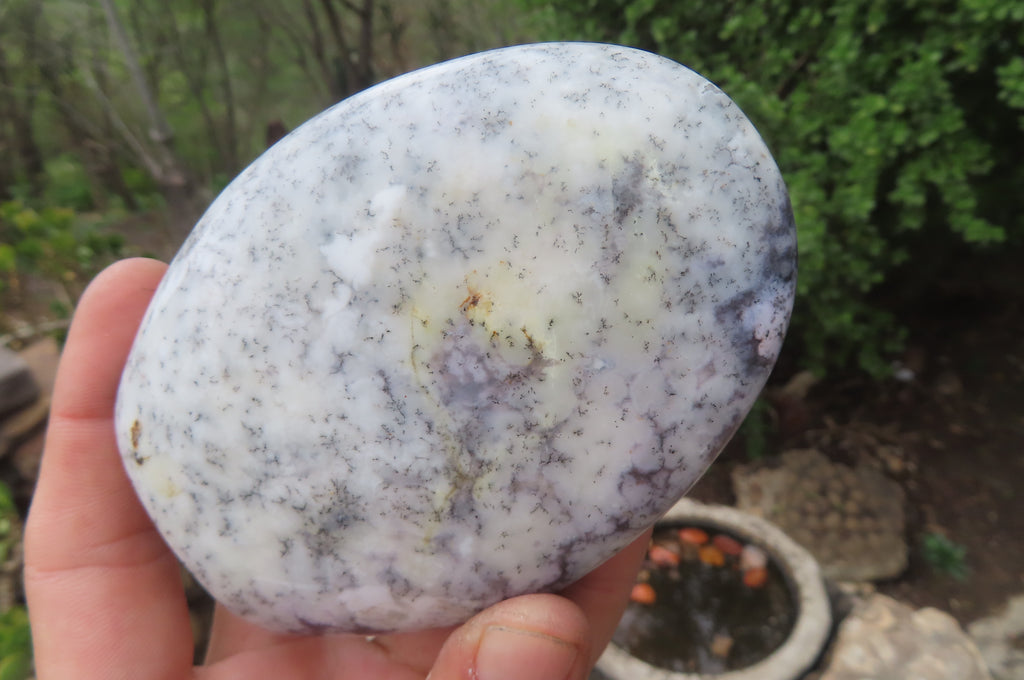 Polished Dendritic Opal Standing Free Forms x 3 From Moralambo, Madagascar - Toprock Gemstones and Minerals 