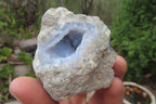 Natural Blue Lace Agate Geode Specimens x 12 From Malawi - Toprock Gemstones and Minerals 