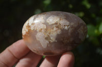 Polished Flower Agate Galet-Palm Stones x 12 From Antsahalova, Madagascar - Toprock Gemstones and Minerals 