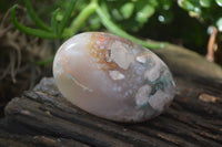 Polished Flower Agate Galet-Palm Stones x 12 From Antsahalova, Madagascar - Toprock Gemstones and Minerals 