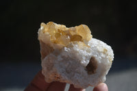 Natural Limonite Quartz Geodes x 12 From Solwezi, Zambia