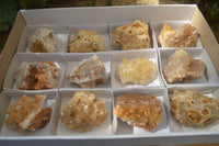 Natural Limonite Quartz Geodes x 12 From Solwezi, Zambia