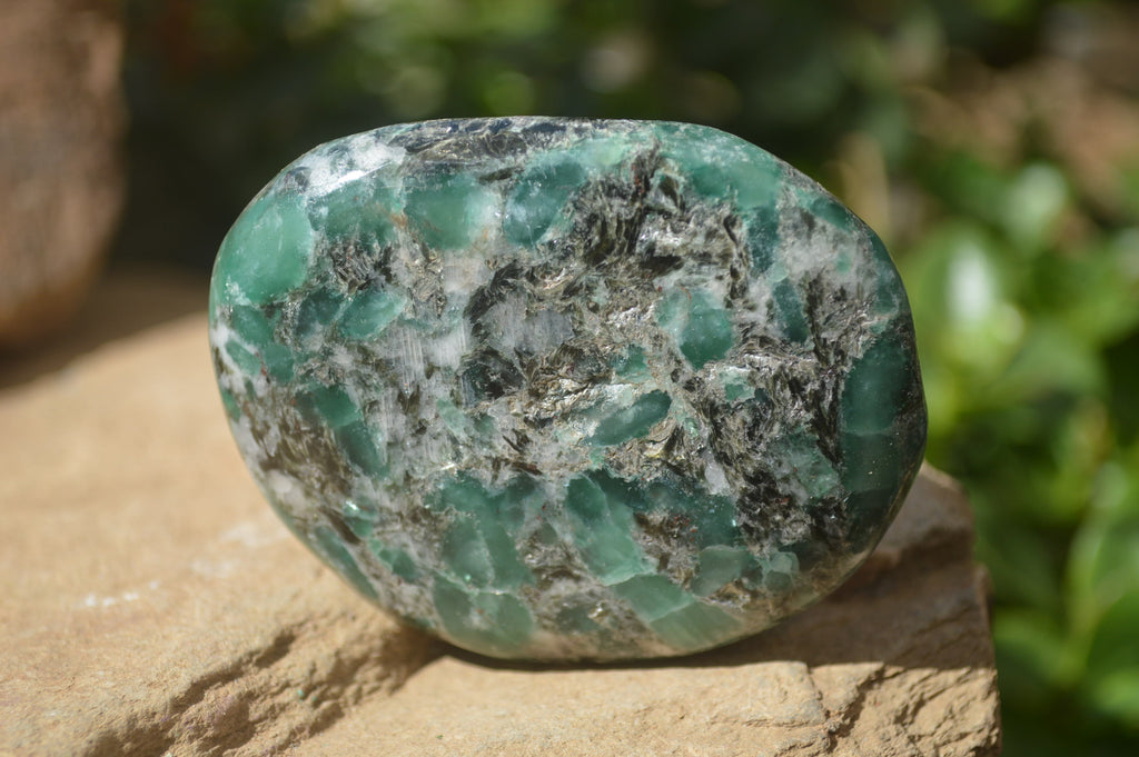 Polished Rare Emerald Mica In Matrix Free Forms x 6 From Mutoko, Zimbabwe - Toprock Gemstones and Minerals 