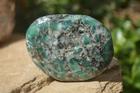 Polished Rare Emerald Mica In Matrix Free Forms x 6 From Mutoko, Zimbabwe - Toprock Gemstones and Minerals 
