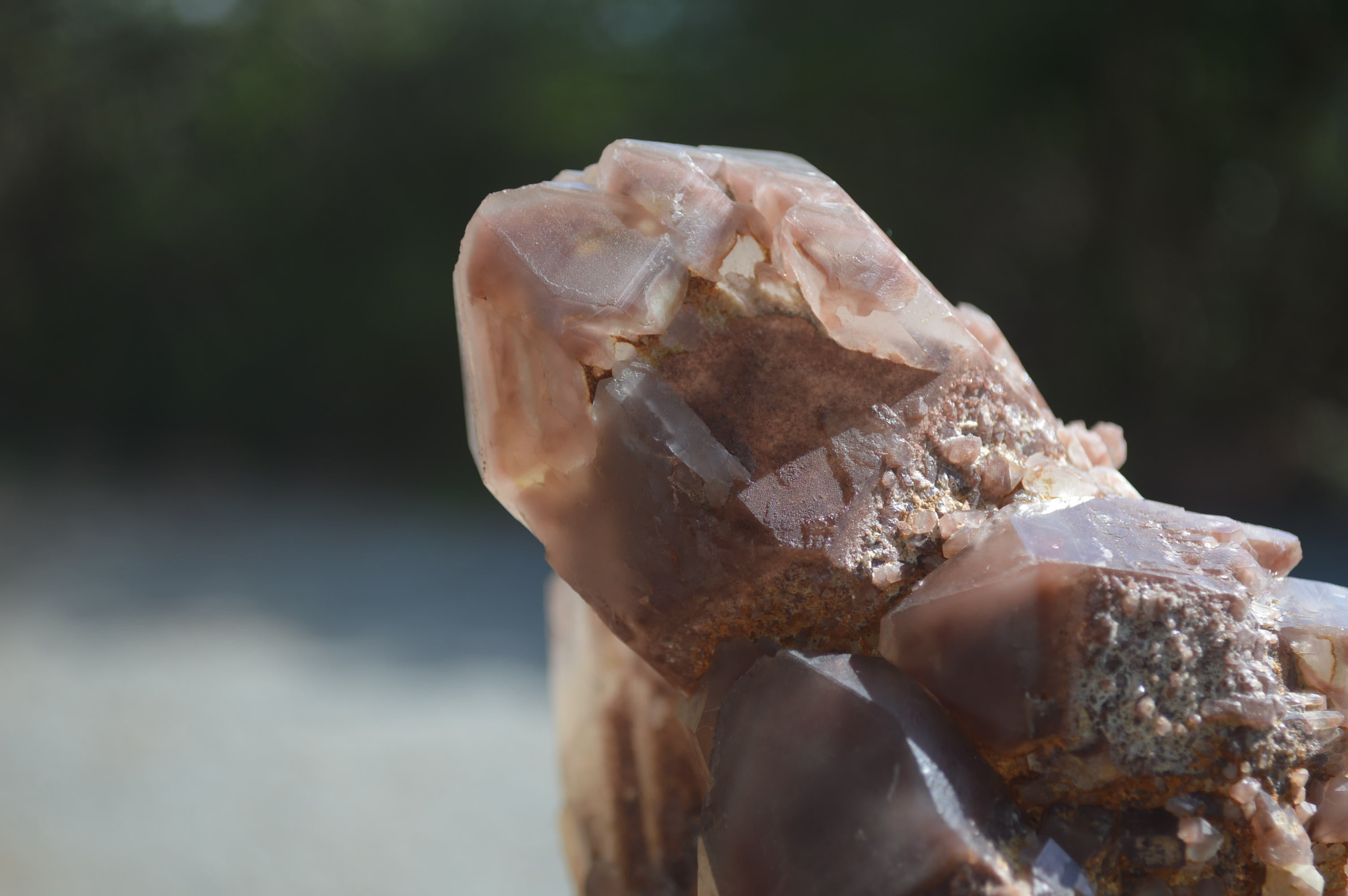Natural Red Hematoid Quartz Clusters x 2 From Karoi, Zimbabwe - Toprock Gemstones and Minerals 