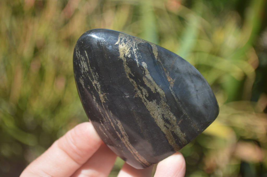 Polished Rare Pharaoh Stone Pyrite in Basalt Standing Free Forms x 6 Iron Duke Mine, Zimbabwe - Toprock Gemstones and Minerals 