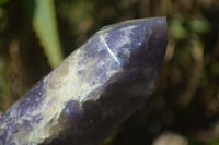 Polished Lepidolite with Pink Rubellite Point-Prisms x 2 From Ambatondrazaka, Madagascar - Toprock Gemstones and Minerals 