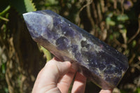 Polished Lepidolite with Pink Rubellite Point-Prisms x 2 From Ambatondrazaka, Madagascar - Toprock Gemstones and Minerals 