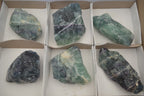 Natural Watermelon Fluorite Cobbed Specimens x 6 From Uis, Namibia - Toprock Gemstones and Minerals 