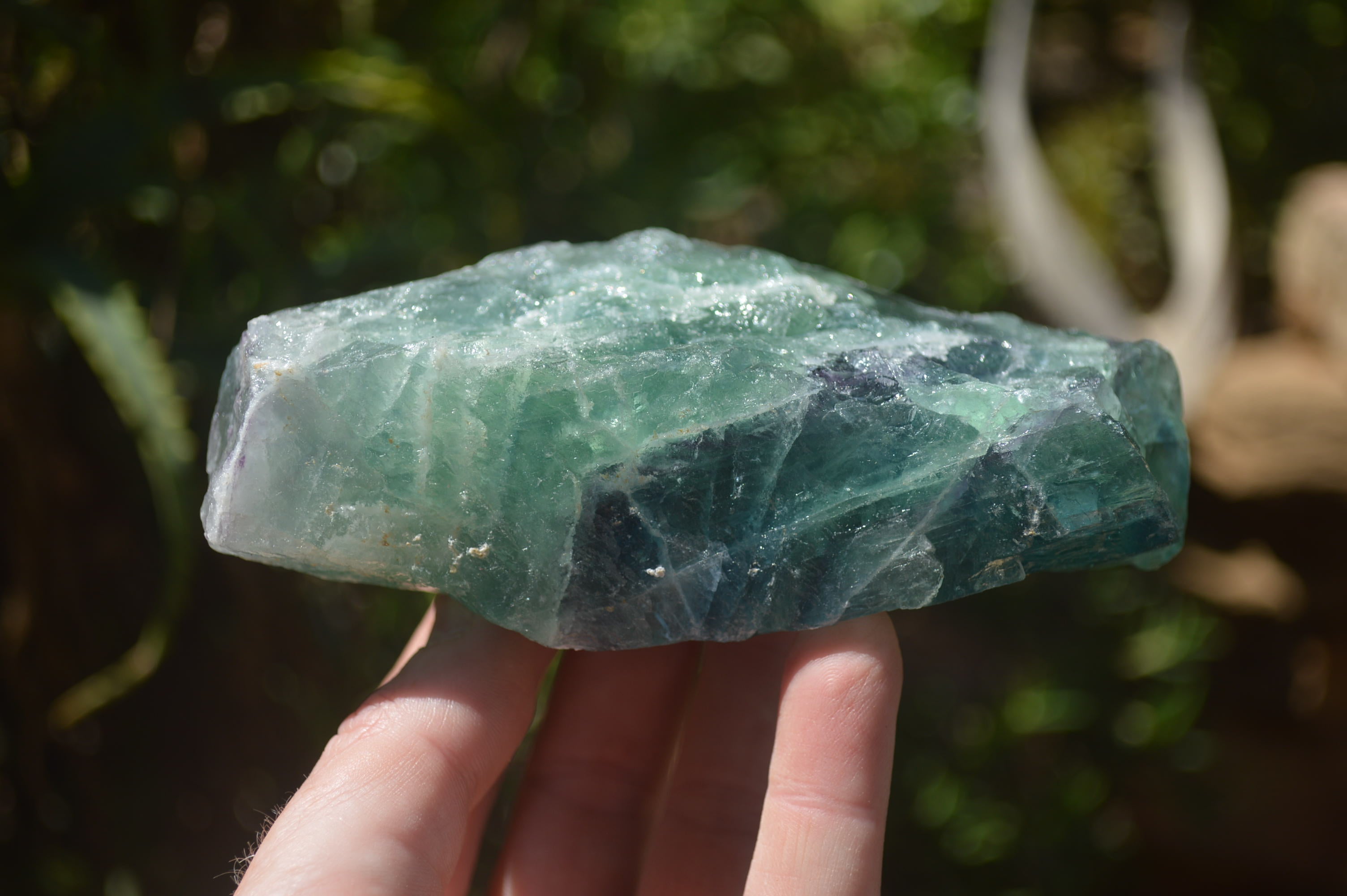 Natural Watermelon Fluorite Cobbed Specimens x 6 From Uis, Namibia - Toprock Gemstones and Minerals 