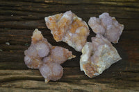 Natural Ametrine Spirit Quartz Clusters x 4 From Boekenhouthoek, South Africa
